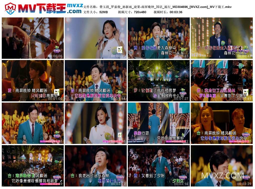费玉清_罗嘉俊_孙新雨_凌果-南屏晚钟_国语_流行_MD304696